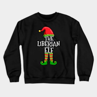 Liberian Elf Family Matching Christmas Group Funny Gift Crewneck Sweatshirt